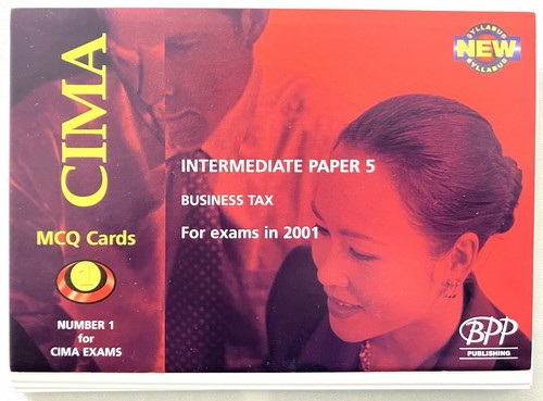 Cima business tax flash cards - cima,