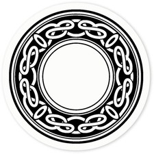 'Celtic Circle' Clear Sticker