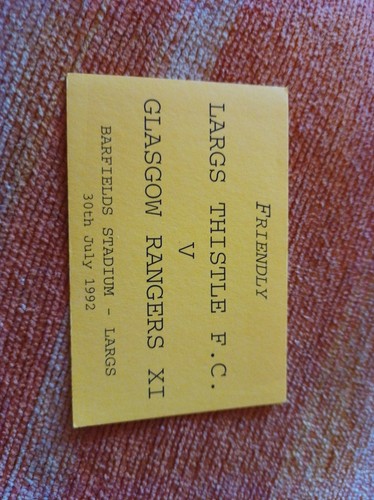 Ticket 1992 largs - largs, v