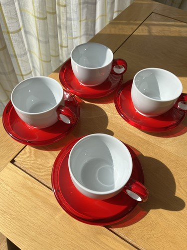 Guzzini cups saucers - guzzini,