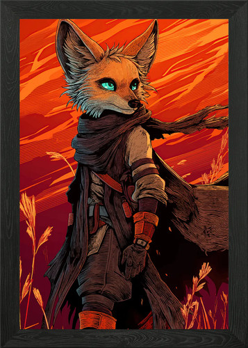 Anthropomorphic fox warrior - anthropomorphic,