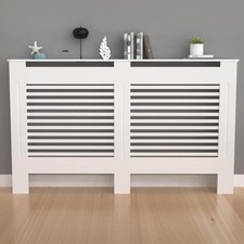 Radiator Cover Wood Cabinet: External 92cm Height White Heater Covers -AUCTION