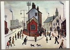 Clitheroe Moore Lane & Lowergate L S Lowry 1957 Medici Postcard