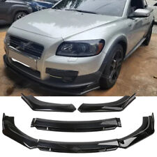 For Volvo C30 C40 2006-2012 Gloss Black Front Bumper Spoiler Lip Splitter Kit