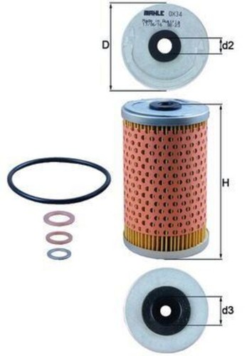 Oil filter mahle fits - oil,