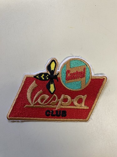 Embroidered vespa club castrol - embroidered,