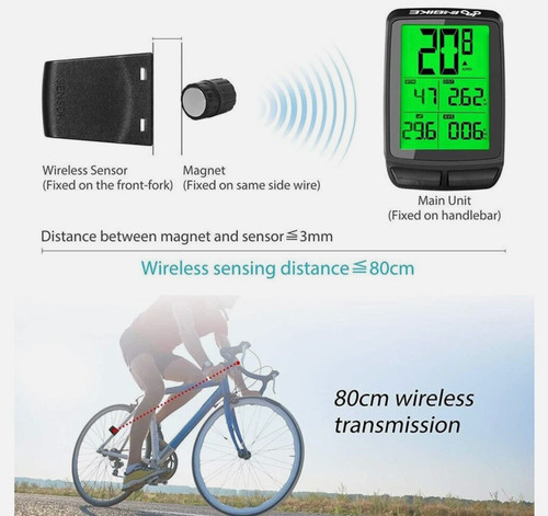 Wireless bike computer mph - uk,