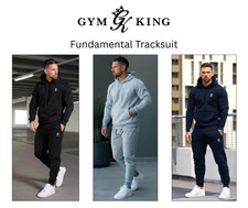 Gym King Mens Fundamental Tracksuit Designer Hoodie Sweatshirt Joggers Pants