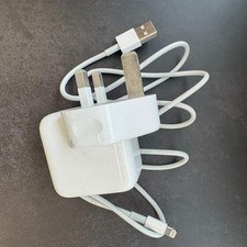 Genuine Apple 12W USB Mains Charger Power Adapter A1401 With Lightning Cable