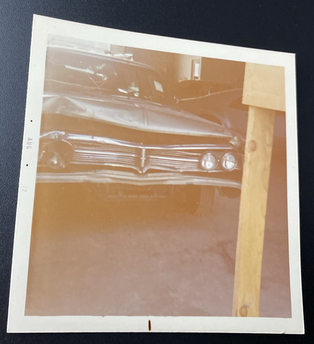 1972 damaged car motor - car,