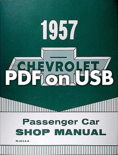 1957 chevy car shop - shop, manual