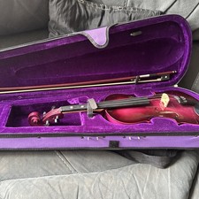Intermusic 3/4 Violin In Purple/Red