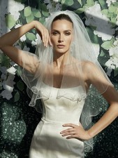 Veil Wedding Corded Edge Soft