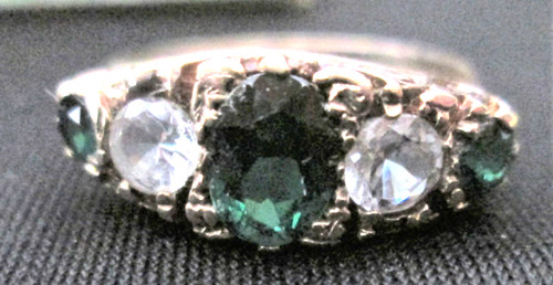 Vintage 9ct half hoop - ~, ~