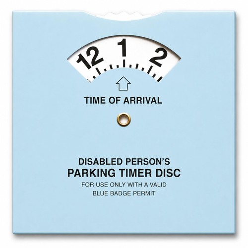 Blue badge parking timer clock - timer,