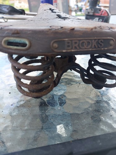 Vintage brooks bicycle saddle - brooks,