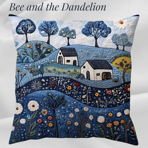 Countryside farm blue - countryside, plush