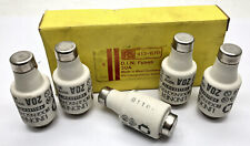 5 x Linder 20amp 500v DII Diazed Fuse E27 gL Ceramic Bottle Fuse Blue Cap D.I.N