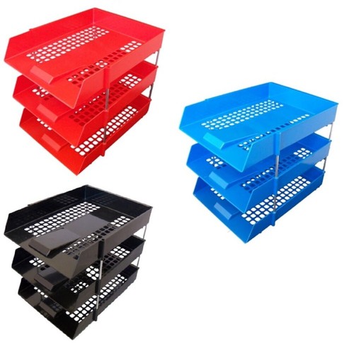 Plastic office trays - trays, &