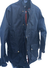 Belstaff Trialmaster 250 Men’s Jacket Medium Black Nylon Made in England Belted