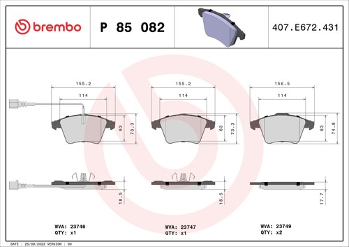 For brembo 082 - brembo, p