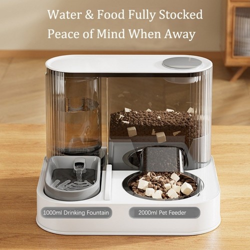 Automatic cat feeder - 2-in-1, &