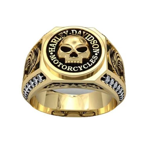 Gold plated harley davidson - gold,