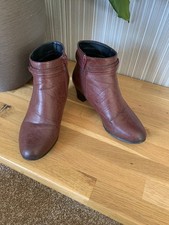 Cotton Traders Ladies Ankle Boots In Chestnut Size 4