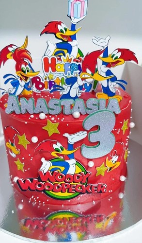 Woody woodpecker cake topper - woodpecker,