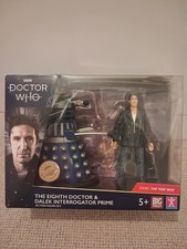 Eighth Doctor And Dalek Interrogator Prime Action Figure Set Big Finish Dr Who