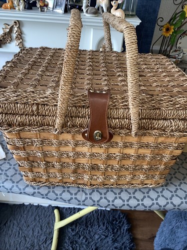 Wicker picnic basket - picnic,