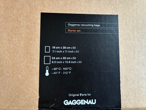 Gaggenau vacuum warming - vacuum,