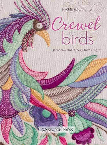 Crewel birds jacobean - crewel, birds: