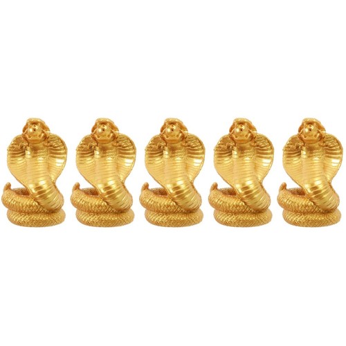 Resin craft snake model golden - resin,