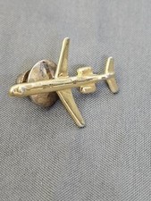Vintage Gold Tone Airplane