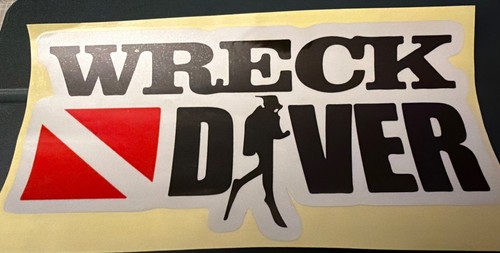 Wreck diver sticker 10cm - wreck, 20