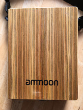 Ammoon Portable Travelling Cajon Box Drum Flat Hand Drum Wooded Percussion
