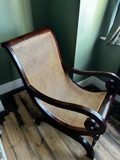 Antique Plantation Cane Chair 