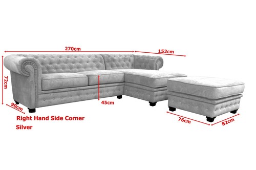 Chesterfield corner sofa - corner,