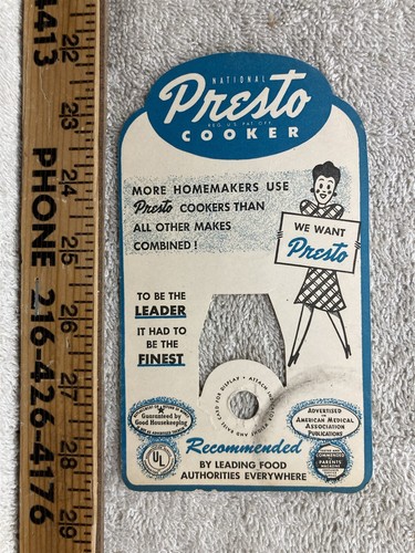 1948 national presto cooker - presto,