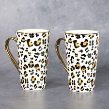 Set of 2 Large Leopard Animal