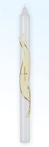 Baptism cream candle - candle,