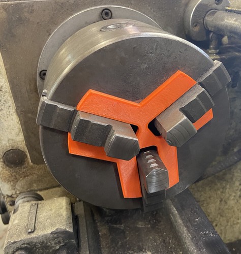 Lathe chuck stop spider up - lathe,