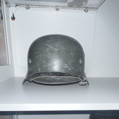 Ww2 repro german helmet with - ww2,
