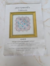 Jane Greenoff's Treasures Hardhanger kit - has been started - see pics