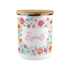 Pink Roses Biscuit Tin - 2.7L