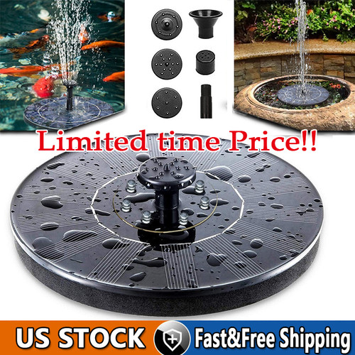 Solar power bird bath - solar,