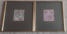 Pair Wooden Gilt Frames - William Morris  designs  - "Cray" and "Bird & Anenome"