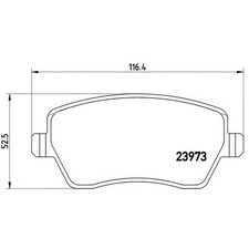 BREMBO P68033 Brake Pad Set