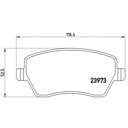 Brembo p68033 brake pad set - p68033,